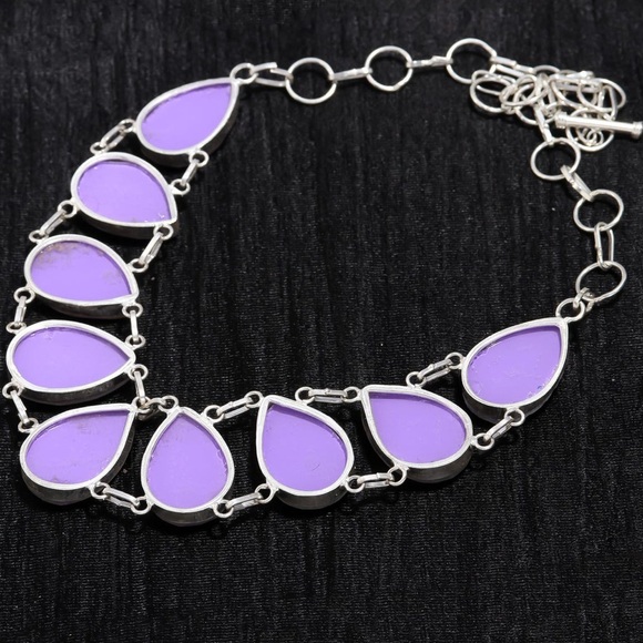 Pink Australian Triplet Opal Necklace! 925 Sterling Silver Stamped! - Picture 12 of 16